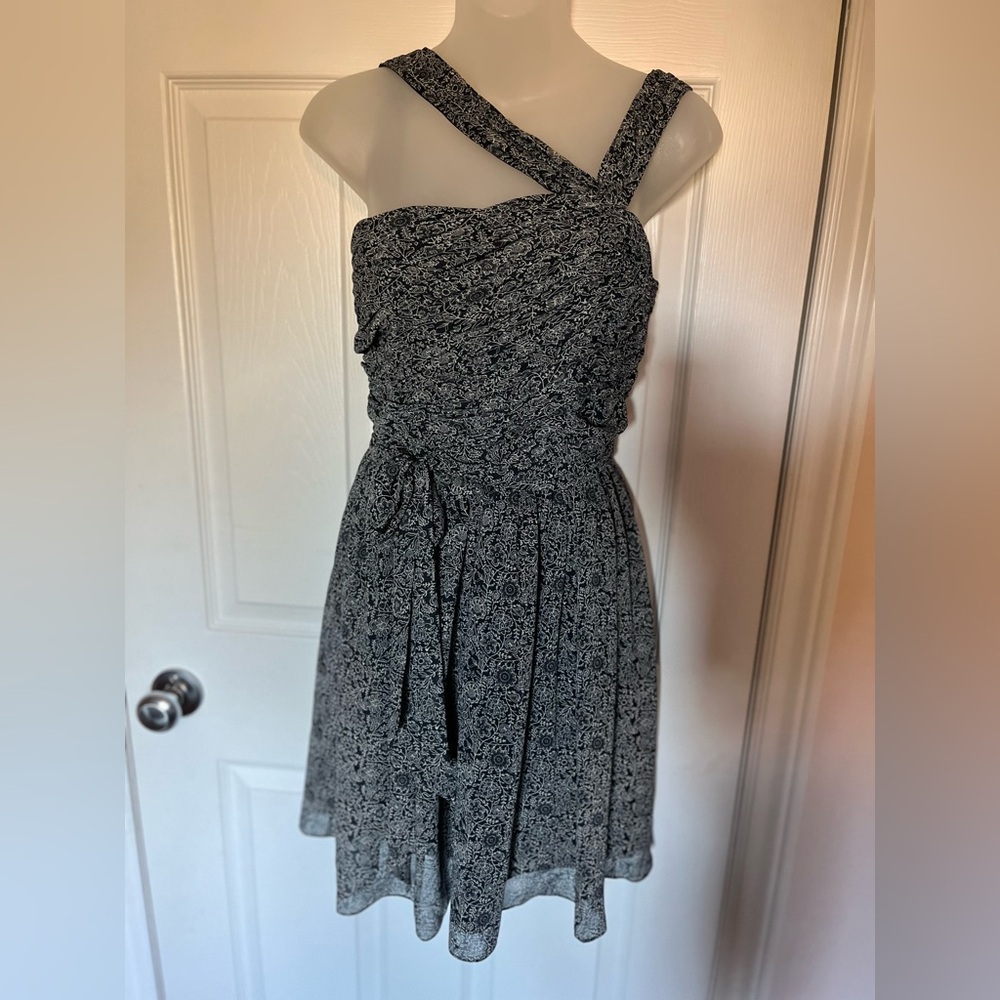 Club Monaco Black and White Mini Dress